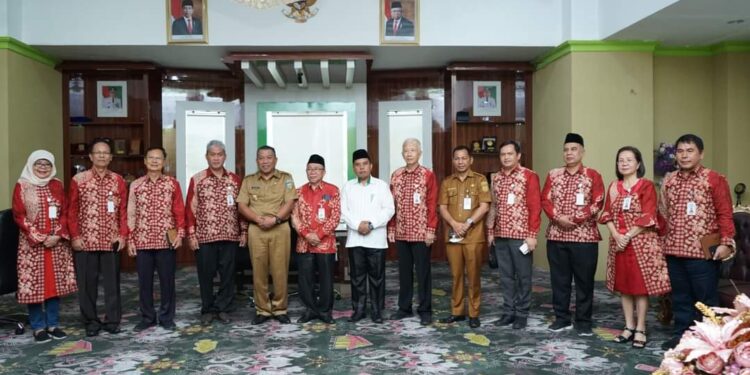 Kunker BKSAUA di Bolmut, Bupati Bersama Kakan Kemenag Terus Komitmen Rawat Kerukunan Umat Beragama