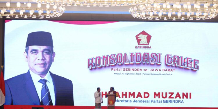 Konsolidasi Caleg Jabar, Sekjen Gerindra Minta Jangan Bertindak Negatif yang Bisa Rugikan Prabowo